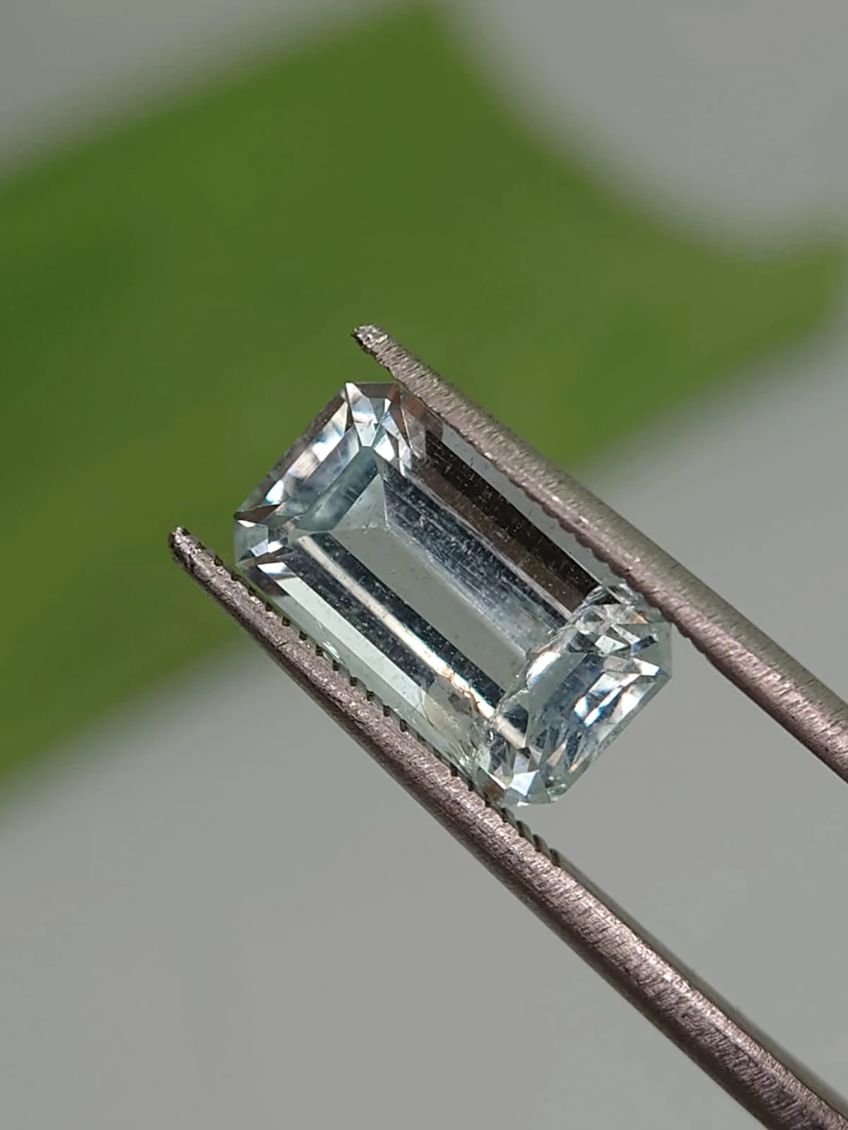 3ct Natural Aquamarine in Emerald Cut from Nigeria — view 3